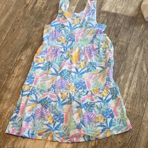 Wonder Nation Tropical Leaf Print Dress